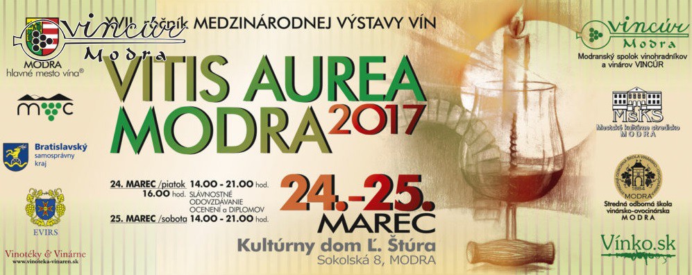 Výsledky medzinárodnej výstavy vín VITIS AUREA MODRA 2017