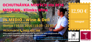 Ochutnávka- Degustácia vín MODRAN KLIMKO WINE 10.11.2016