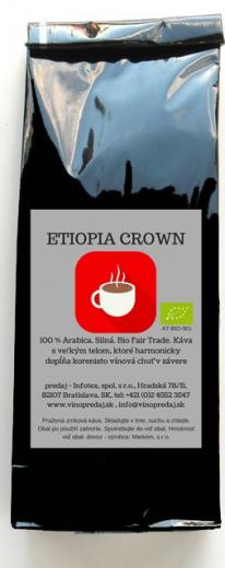 Ethiopia - Etiópia Crown pražená zrnková káva 250g