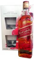Johnnie Walker whisky set limited 0,70 L darčekový obal 2 poháre Red Label