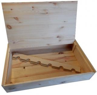 VYPREDANÉ - Krabica obal box na 6 fliaš drevený