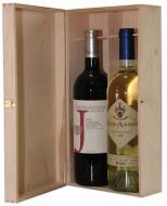 Krabica - Obal - Kazeta na 2 fľaše s vínom drevená 26035
