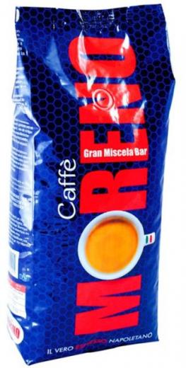VYPREDANÉ - MORENO pražená káva zrnková - coffee - caffé Gran Miscela Bar, obj. 1 kg.