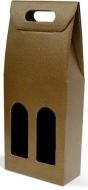Marrone kartónový obal box taška odnosná na víno 2 fľaše