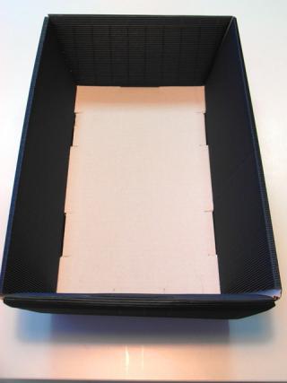 VYPREDANÉ - Darčekový box set krabica obal kôš košík pravouhlý modrý kartón