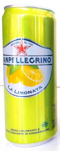 LA LIMONATA SAN PELLEGRINO Limonáda, malinovka, nealkoholická, obj. 0,33 L., Alk. 0 % obj.